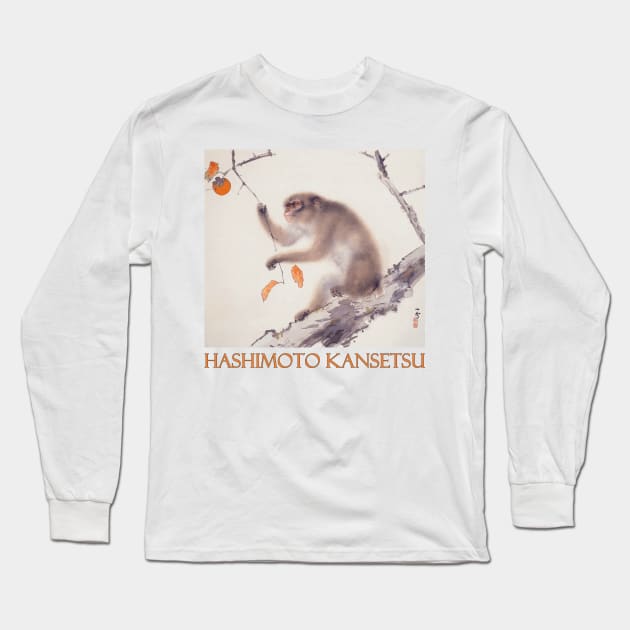 Monkey by Hashimoto Kansetsu - Japanese Art Long Sleeve T-Shirt by Naves